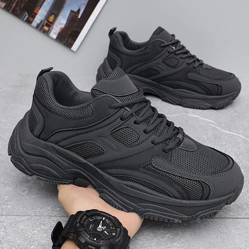 Lightweight Sneaker Men Comfortable Breathable Anti Slip Abrasion Resistant Soft Thick Sole Outdoor Casual Sport Shoes
