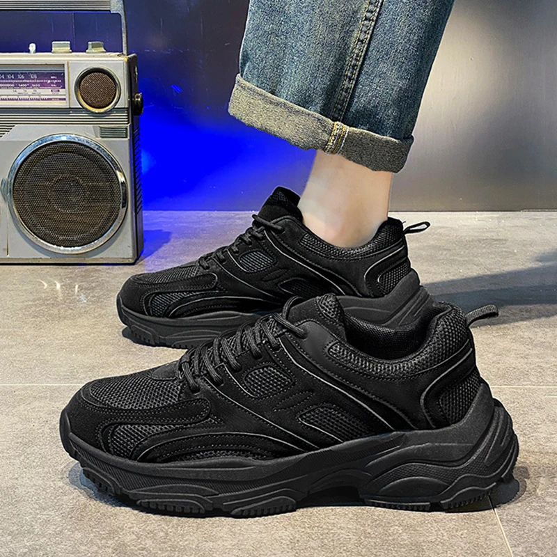 Lightweight Sneaker Men Comfortable Breathable Anti Slip Abrasion Resistant Soft Thick Sole Outdoor Casual Sport Shoes