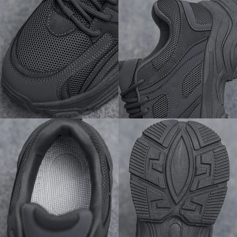 Lightweight Sneaker Men Comfortable Breathable Anti Slip Abrasion Resistant Soft Thick Sole Outdoor Casual Sport Shoes