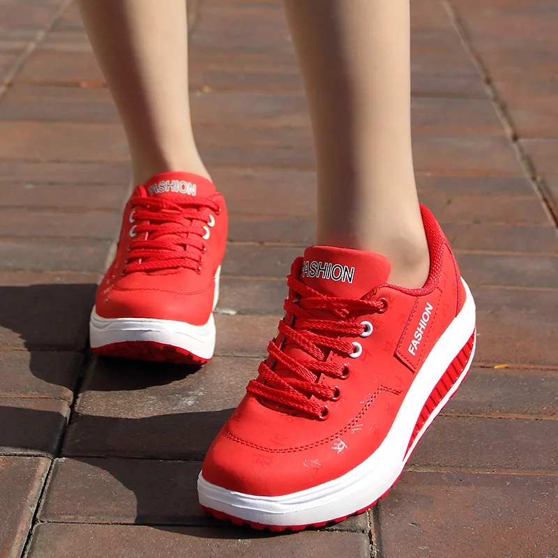 Women’s Lightweight Casual Platform Sneakers – Comfortable Outdoor Sports & Walking Shoes (Large Sizes)