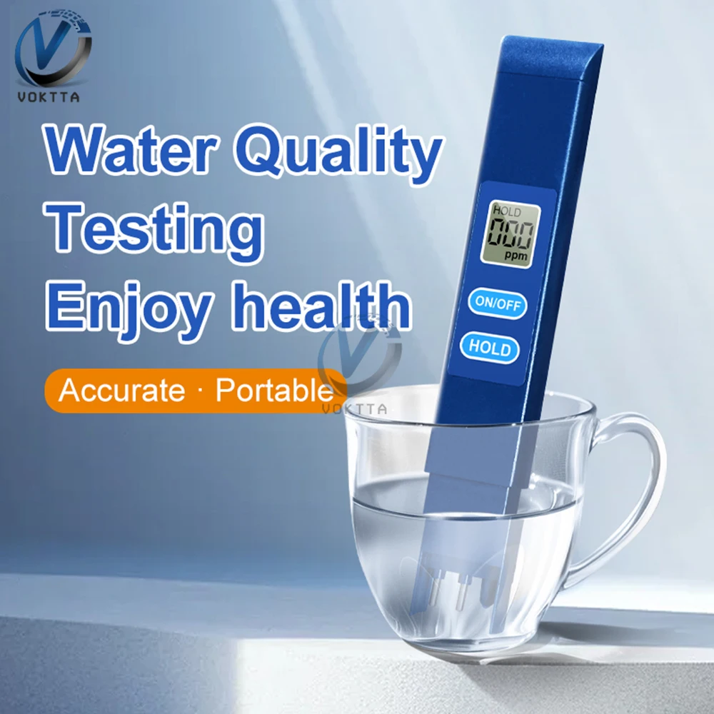 0-9990ppm TDS Meter Drinking Water Purity Detector High Accuracy Water Quality Detection Tester Mini Digital PH Tester Pen