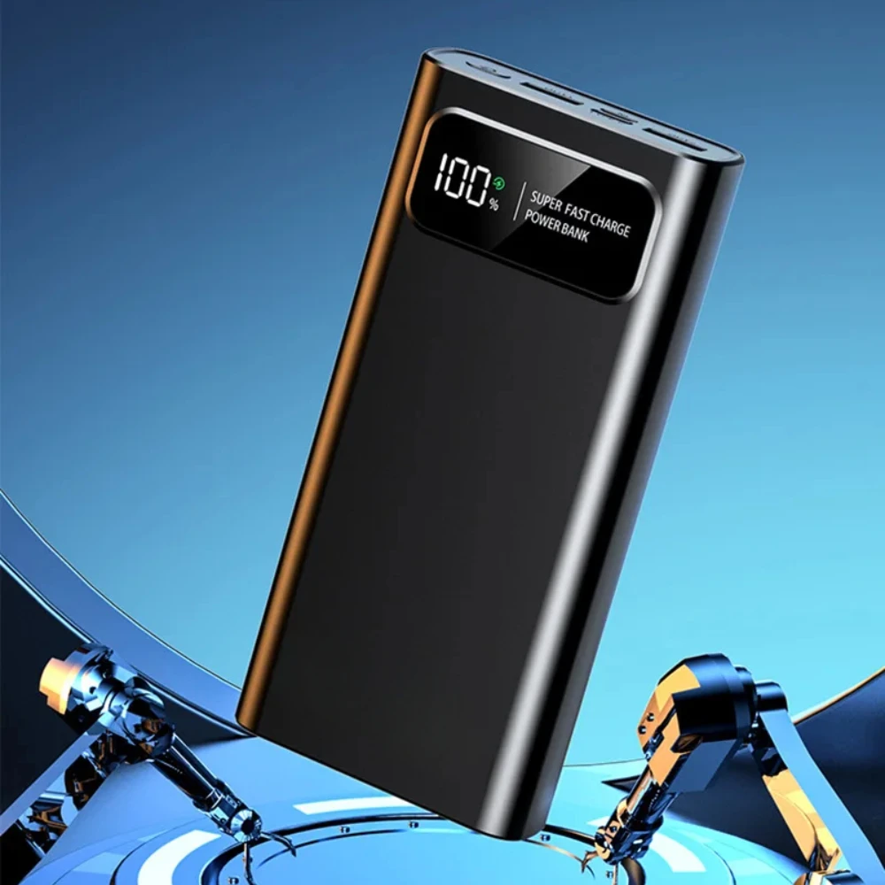 120W Super Fast Charging Power Bank 20000mAh Portable External Battery with PD 22.5W USB-C for iPhone Android