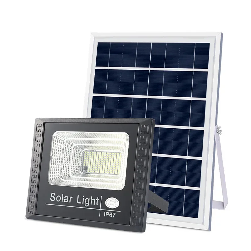 30W Solar LED Flood Light with Remote Control – IP67 Waterproof Outdoor Security Spotlight, Adjustable Angle