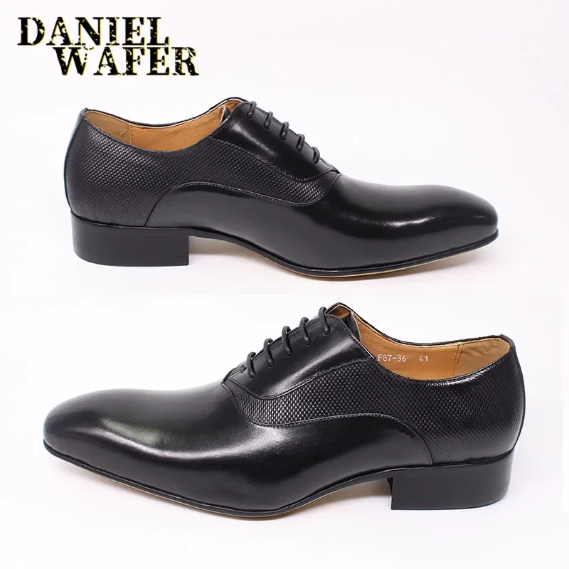 Elegant Men’s Leather Oxford Shoes – Perfect for Wedding & Office Wear