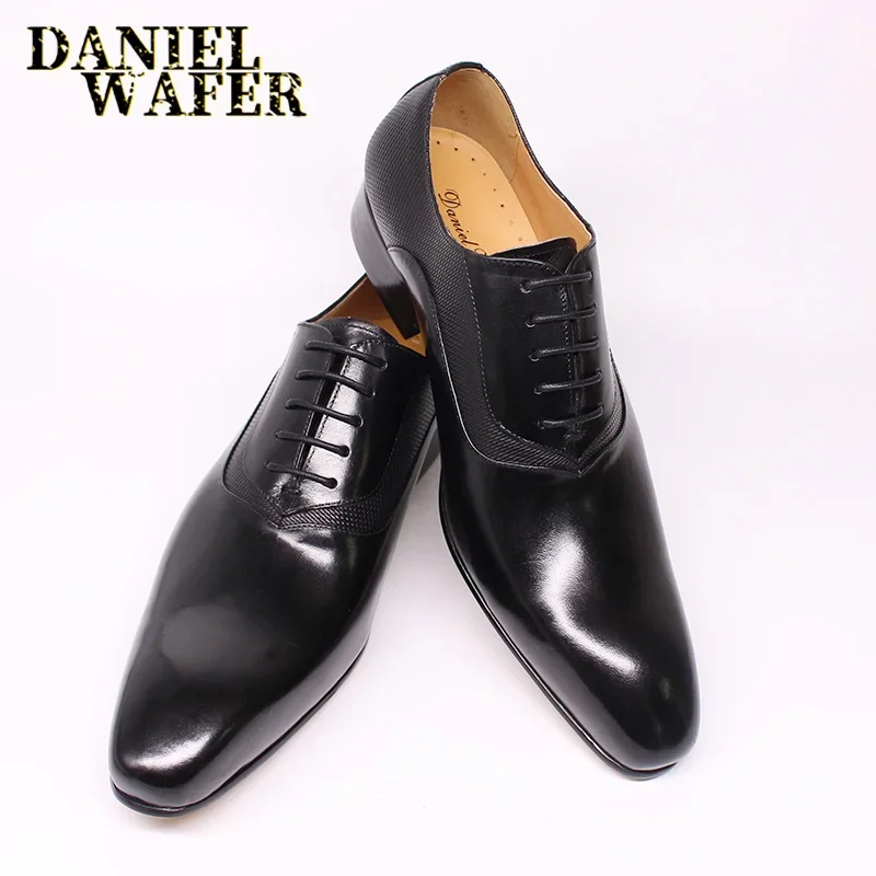 Elegant Men’s Leather Oxford Shoes – Perfect for Wedding & Office Wear