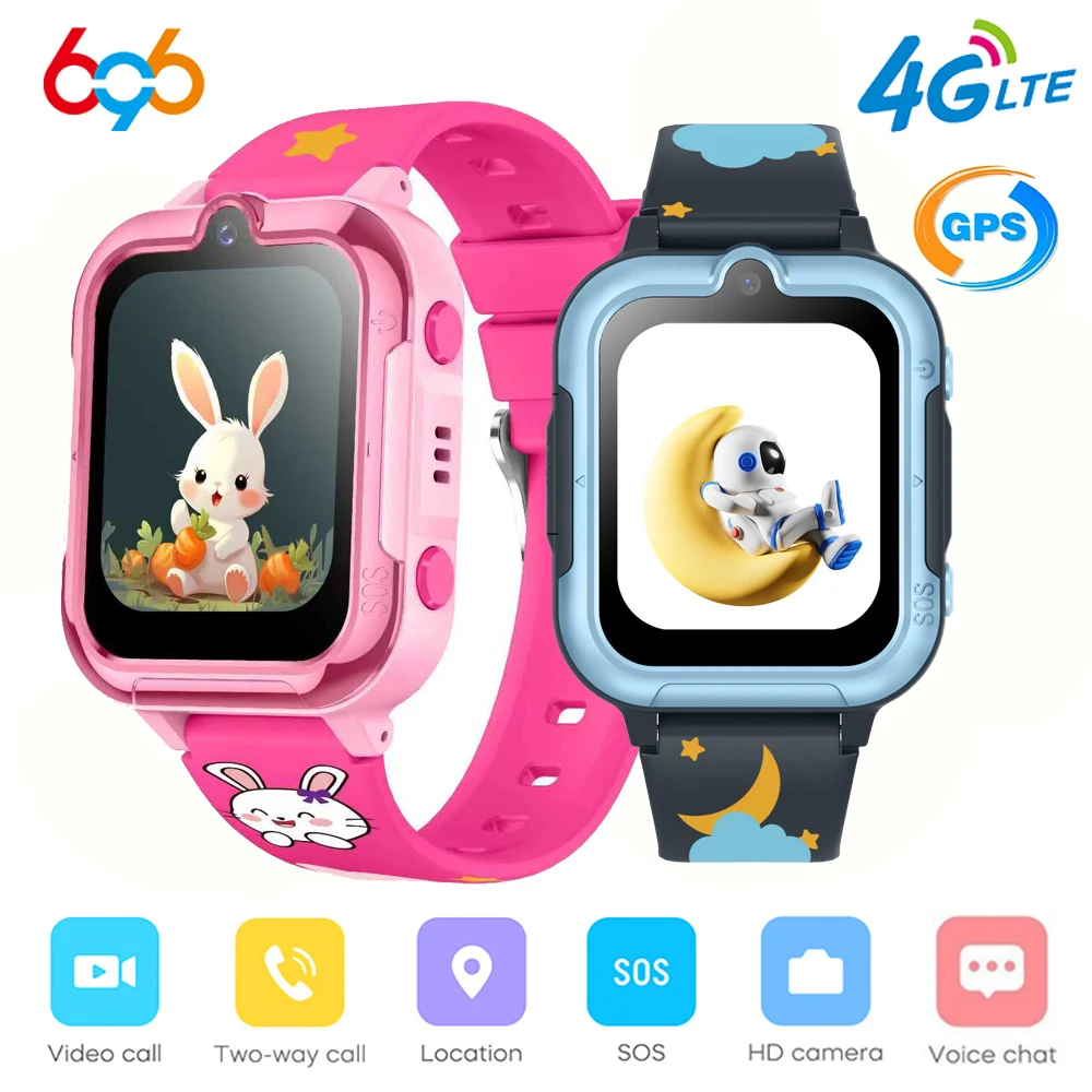 Kids 4G Smart Watch GPS Tracker – Video Call, SOS & Phone Watch for Children