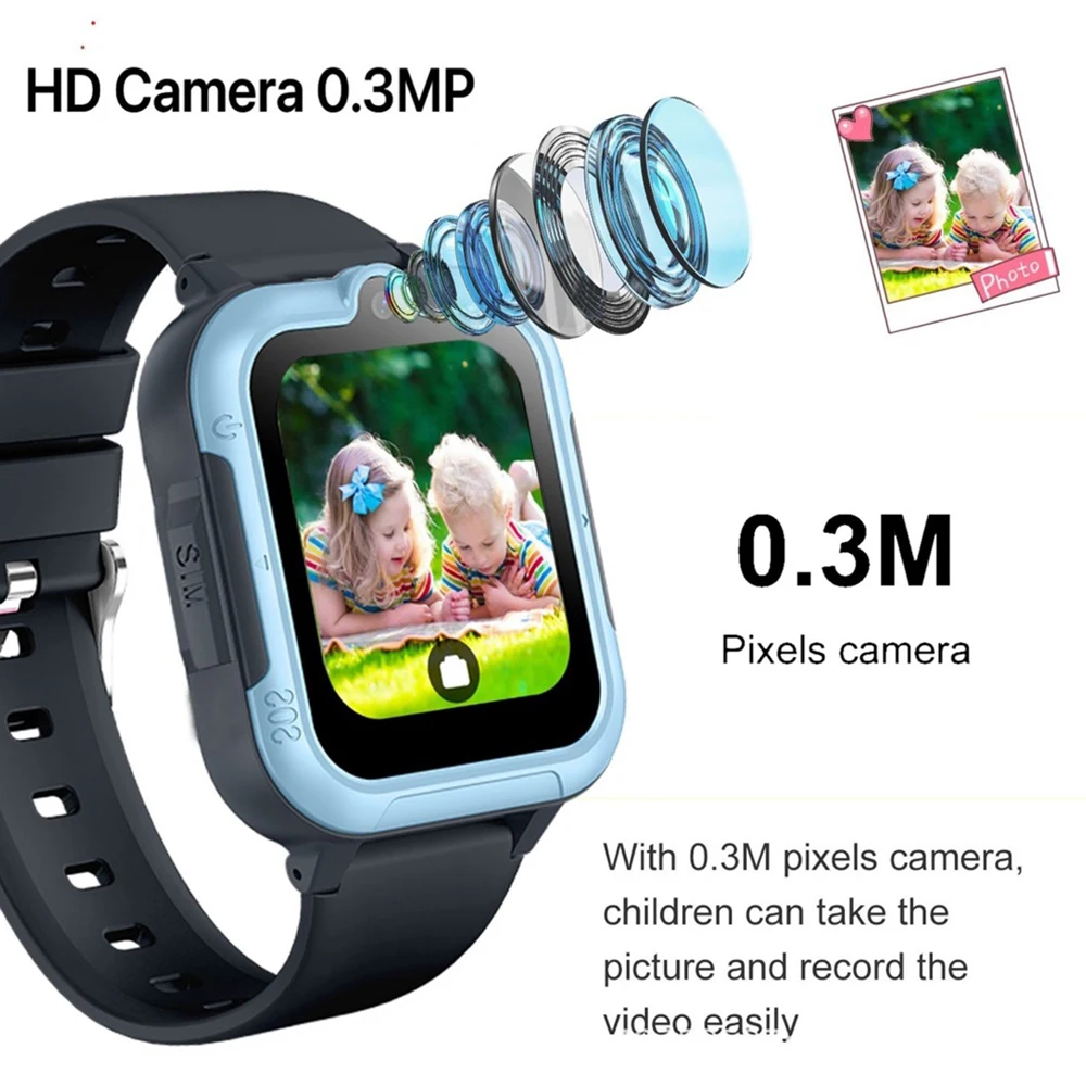 Kids 4G Smart Watch GPS Tracker – Video Call, SOS & Phone Watch for Children