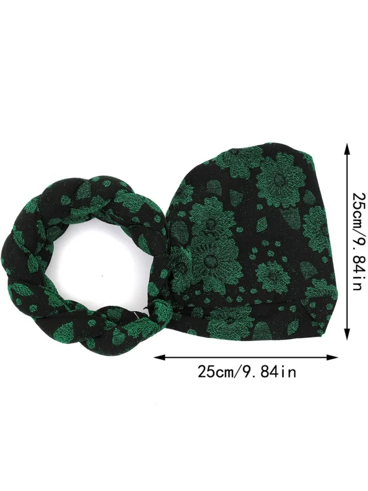 Luxury Auto Gele Headwrap – Ready-to-Wear African Turban Cap for Weddings, Aso Ebi & Parties (Women’s Headtie)