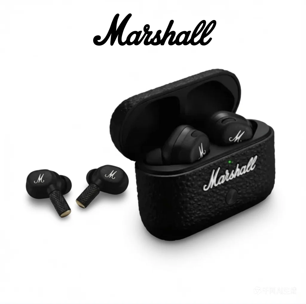 Marshall Motif ANC True Wireless Earbuds – Active Noise Cancelling, 30H Battery, Deep Bass & Iconic Rock Design