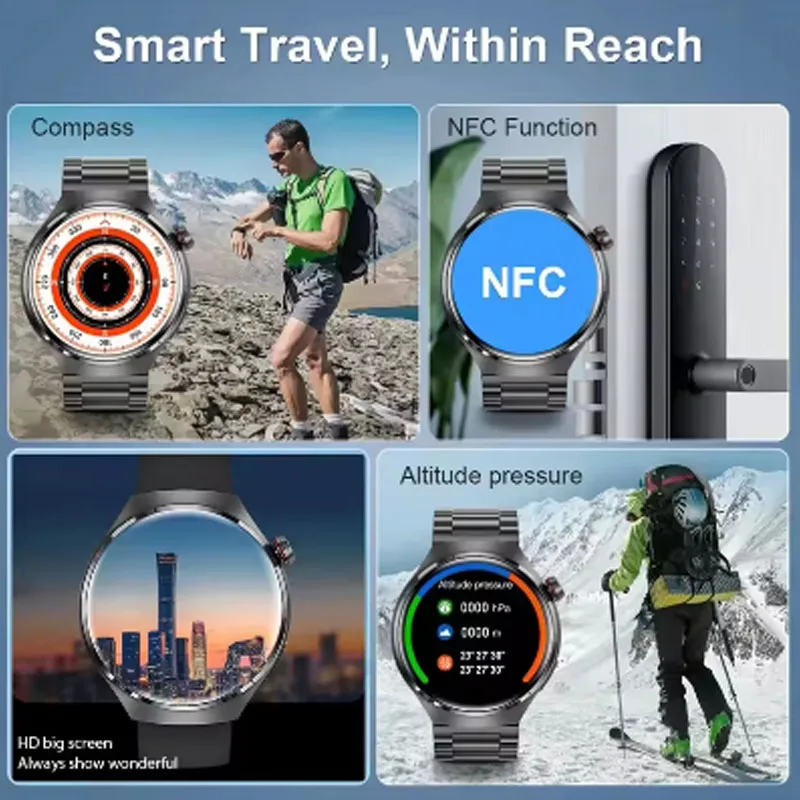 Men’s Smart Fitness Watch with Bluetooth Calling, Heart Rate & Sleep Monitor – Stylish Waterproof Sport Smartwatch