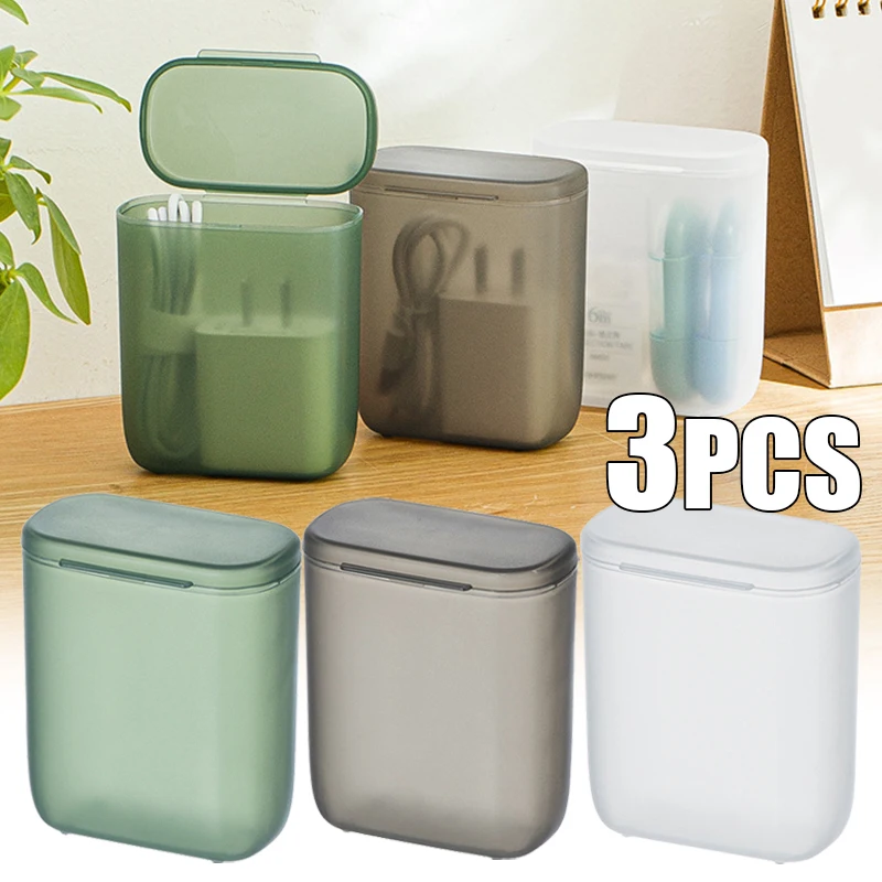 Portable Cable Organizer Box – Compact Travel Case for Chargers & Earphones