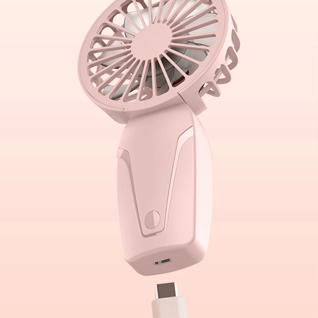 Portable USB Mini Handheld Fan – Rechargeable Pocket Size Quiet Cooling Fan for Travel & Dormitory Use