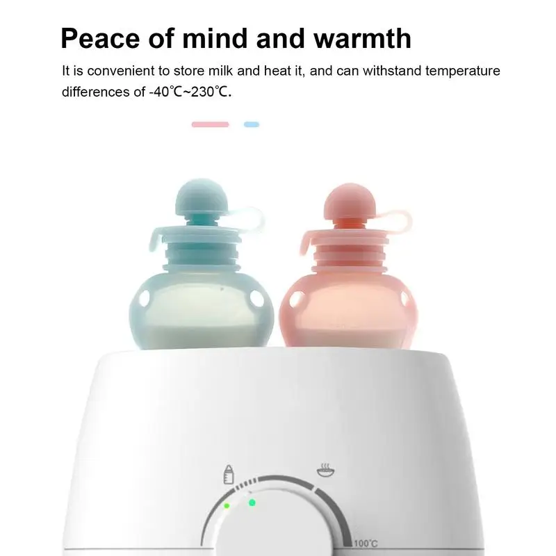 Reusable Silicone Breast Milk Storage Bags – Leakproof Baby Food & Freezer Safe Containers (150ml)