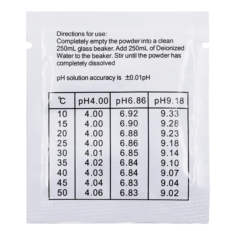 pH Meter Calibration Powder Kit (PH 4.01, 6.86, 9.18) – 3 or 6 Pack for Water Testing, Aquarium & Hydroponics