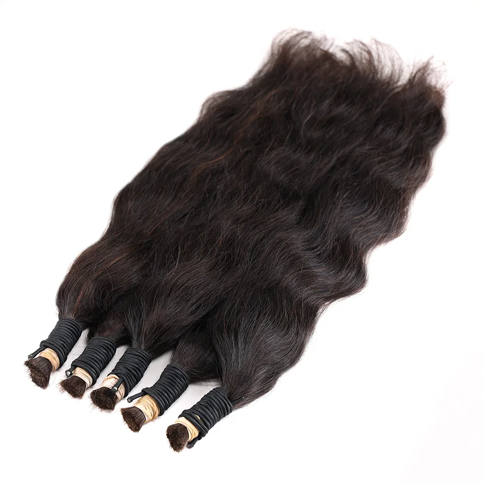 BHF Vietnamese Remy Human Braiding Hair Bulk No Weft – Straight Human Hair Extensions 100g